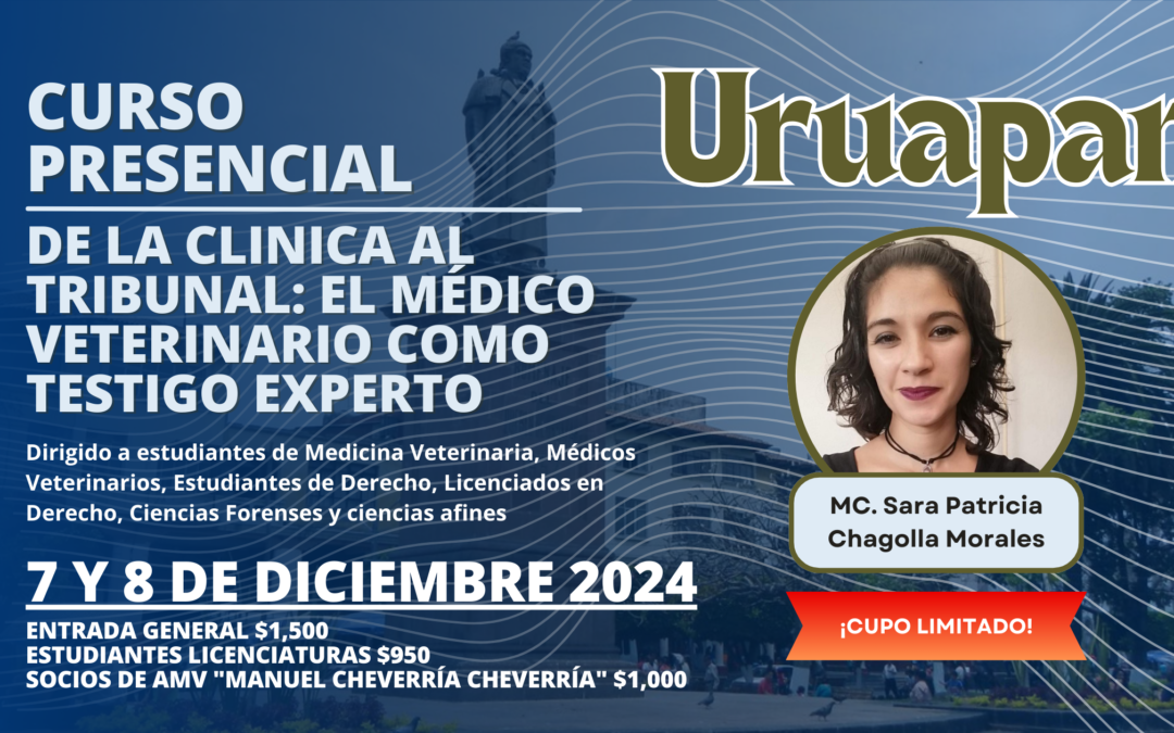 Curso Presencial: De la Clínica al Tribunal, el médico veterinario como testigo experto.